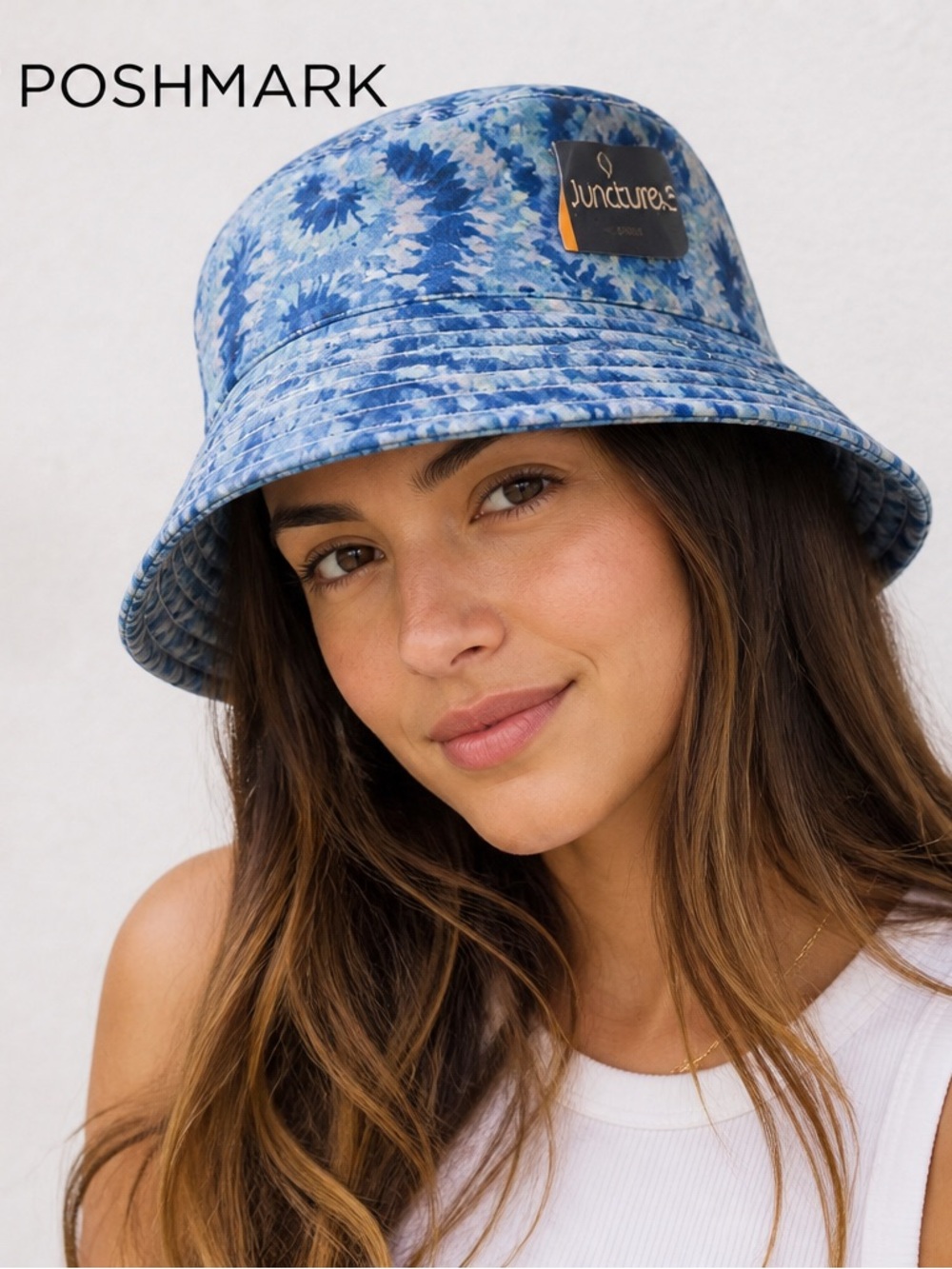 Blue Tie‑Dye Bucket Hat | Summer Streetwear | One Size- juncture